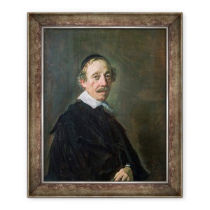 Tablou inramat - Frans Hals - Portretul unui Predicator, 50 x 60 cm