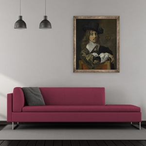 Tablou inramat - Frans Hals - Willem Coyman, 50 x 60 cm - Img 2