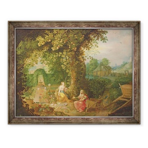 Tablou inramat - Frans II Francken the Younger - Vertumnus si Pomona, 60 x 80 cm