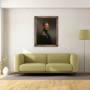 Tablou inramat - Franz Kruger - Nicolae I, 70 x 90 cm - Img 2