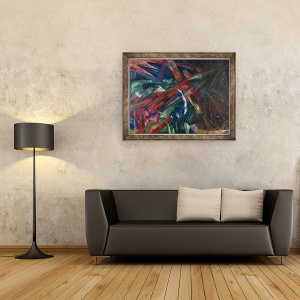 Tablou inramat - Franz Marc - Destine animale, 70 x 90 cm - Img 2
