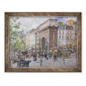 Tablou inramat - Frederic Anatole Houbron - Porte Saint-Martin, 60 x 80 cm