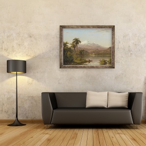 Tablou inramat - Frederic Edwin Church - Tamaca Palms, 60 x 80 cm - Img 2