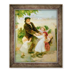 Tablou inramat - Frederick Morgan - Mergand la targ, 50 x 60 cm