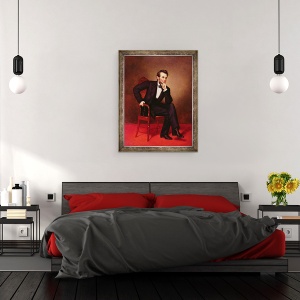Tablou inramat - George Peter Alexander Healy - Portret De Abraham Lincoln, 70 x 90 cm - Img 3