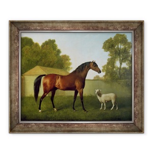 Tablou inramat - George Stubbs - Dungannon, proprietatea colonelului OKelly, pictat intr-un padoc cu o oaie, 50 x 60 cm