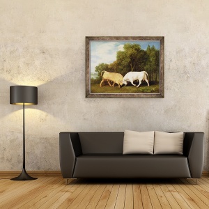 Tablou inramat - George Stubbs - Lupta tauri, 60 x 80 cm - Img 2