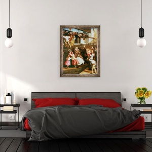 Tablou inramat - George Tuson - Scene de imbarcare, 70 x 90 cm - Img 3