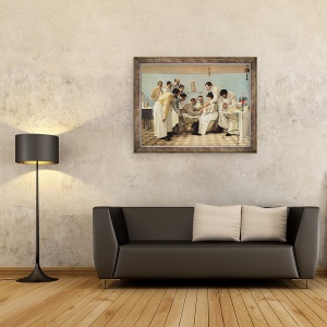 Tablou inramat - Georges Chicotot - Inserarea unui tub, 60 x 80 cm - Img 2