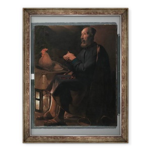 Tablou inramat - Georges de la Tour - Sfantul Petru Pocait, 60 x 80 cm