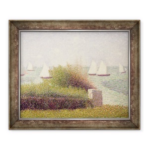 Tablou inramat - Georges Pierre Seurat - La Rade de GrandCamp, 50 x 60 cm