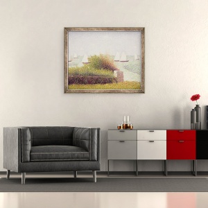Tablou inramat - Georges Pierre Seurat - La Rade de GrandCamp, 50 x 60 cm - Img 2