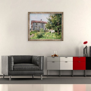 Tablou inramat - Gerhard Peter Frantz Vilhelm Munthe - La Ferma, 50 x 60 cm - Img 2