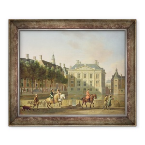 Tablou inramat - Gerrit Adriaensz Berckheyde - Mauritshuis de la Langevijverburg, Haga, 50 x 60 cm