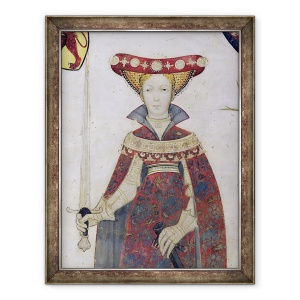 Tablou inramat - Giacomo Jaquerio - Cele noua Worthies si cele noua femei demne, detalii ale lui Hippolyte, 60 x 80 cm