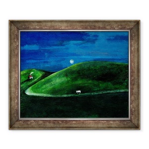 Tablou inramat - Gigi Sudbury - intoarcere nocturna, 2003, 50 x 60 cm