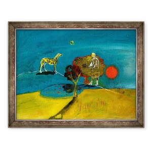 Tablou inramat - Gigi Sudbury - Momentul albastru inca, 2004, 70 x 90 cm