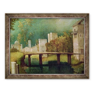 Tablou inramat - Giorgione - Peisaj urban, 70 x 90 cm