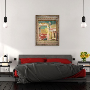 Tablou inramat - Giotto di Bondone - Visul Inocentilor III, 70 x 90 cm - Img 3