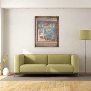 Tablou inramat - Giotto di Bondone - Viziunea Tronurilor, 60 x 80 cm - Img 2