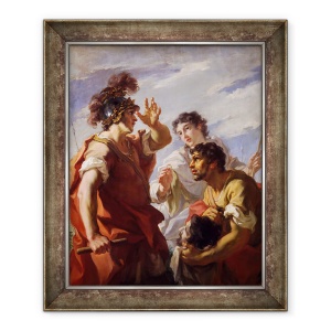 Tablou inramat - Giovanni Antonio Pellegrini - Caesar Before Alexandria, 50 x 60 cm