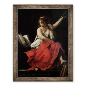 Tablou inramat - Giovanni Baglione - Calliope, 70 x 90 cm