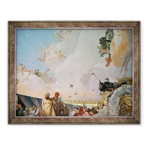 Tablou inramat - Giovanni Battista Tiepolo - Gloria Spaniei III, din tavanul camerei tronului, 70 x 90 cm