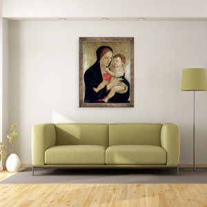 Tablou inramat - Giovanni Bellini - Madona cu Pruncul II, 60 x 80 cm - Img 2
