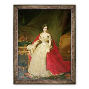 Tablou inramat - Giuseppe Sogni - imparateasa Elisabeta 1837-98 de Bavaria, 60 x 80 cm
