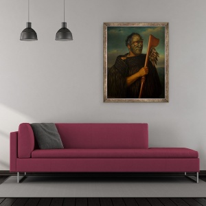 Tablou inramat - Gottfried Lindauer - Tamati Waka Nene, 50 x 60 cm - Img 2