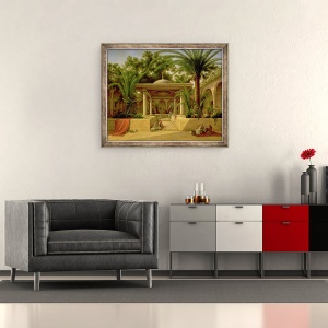 Tablou inramat - Grigory Tchernezov - Fantana Khabanija, Cairo, 50 x 60 cm - Img 2
