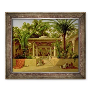 Tablou inramat - Grigory Tchernezov - Fantana Khabanija, Cairo, 70 x 85 cm