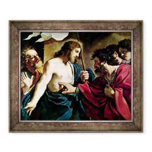 Tablou inramat - Guercino - Incredulitatea Sfantului Toma, 50 x 60 cm