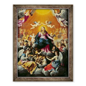 Tablou inramat - Guido Reni - incoronarea Fecioarei, 70 x 90 cm