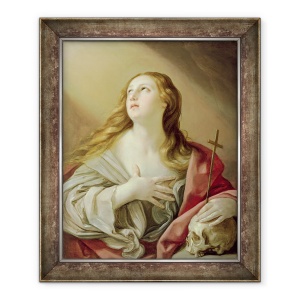 Tablou inramat - Guido Reni - Magdalena penitenta, 50 x 60 cm