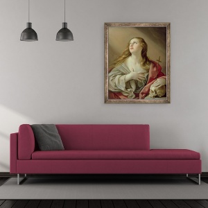 Tablou inramat - Guido Reni - Magdalena penitenta, 50 x 60 cm - Img 2