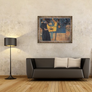 Tablou inramat - Gustav Klimt - Music Die Musik, 1895, 60 x 80 cm - Img 2