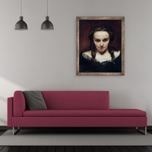 Tablou inramat - Gustave Courbet - Clarvazatorul sau Somnambulul, 50 x 60 cm - Img 2