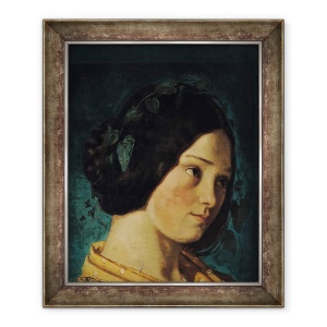 Tablou inramat - Gustave Courbet - Portret De Zelie Courbet, 70 x 85 cm