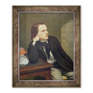 Tablou inramat - Gustave Courbet - Portretul lui Paul Ansout, 70 x 85 cm