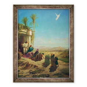 Tablou inramat - Gustave Dore - ingerul lui Tobias, 70 x 90 cm