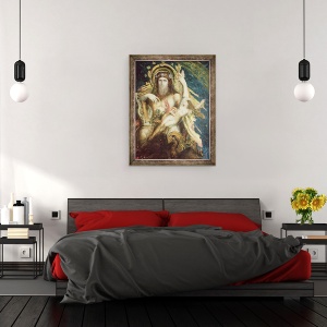 Tablou inramat - Gustave Moreau - Jupiter si Semele, 70 x 90 cm - Img 3