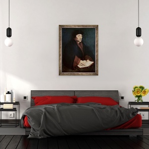 Tablou inramat - Hans Holbein the Younger - Portret De Desiderius Erasmus 1466-1536 De Rotterdam, 70 x 90 cm - Img 3