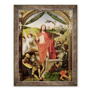 Tablou inramat - Hans Memling - invierea, panoul central din Triptic al invierii, 60 x 80 cm