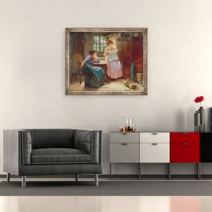 Tablou inramat - Haynes King - stiri recente, 50 x 60 cm - Img 2
