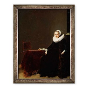 Tablou inramat - Hendrick Gerritsz Pot - Portretul unei femei, 60 x 80 cm