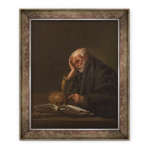 Tablou inramat - Hendrick Ter Brugghen - Saint Jerome, 70 x 85 cm