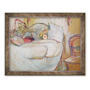 Tablou inramat - Henri de Toulouse-Lautrec - in pat, 70 x 90 cm