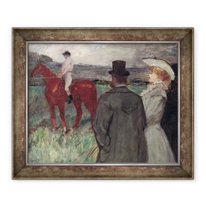 Tablou inramat - Henri de Toulouse-Lautrec - La hipodrom, 50 x 60 cm