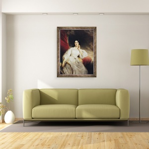 Tablou inramat - Henri Decaisne - Madame Malibran 1808-36 in rolul lui Desdemona, 60 x 80 cm - Img 2